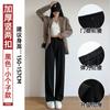 Off-white Suit Pants High-end Drape Women's Winter Velvet New Straight Narrow Corduroy Wide-leg Pants