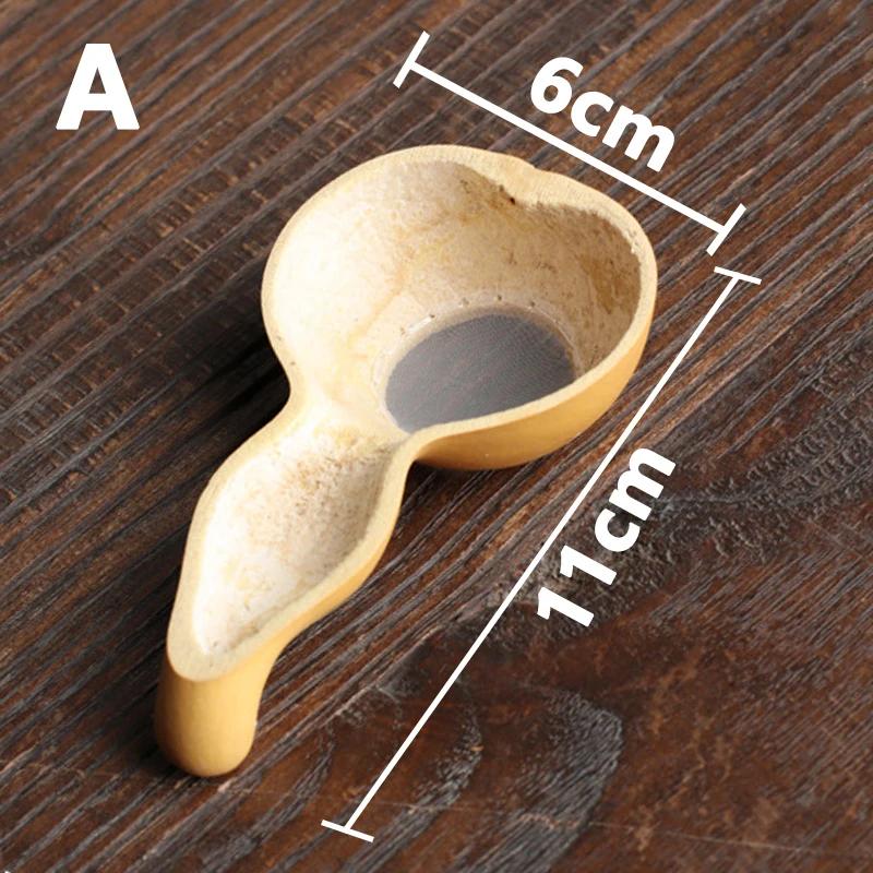 1 шт. Бамбуковое ситечко для чая Традиционные церемониальные принадлежности Японский ротанг Деревянная воронка для чайных листьев Инструмент для просеивания для дома и кухни