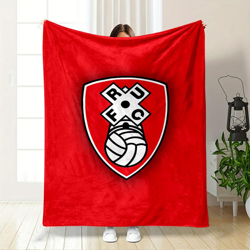 Red Football Club Emblem Blanket for all seasons blanket lunch break throw gift