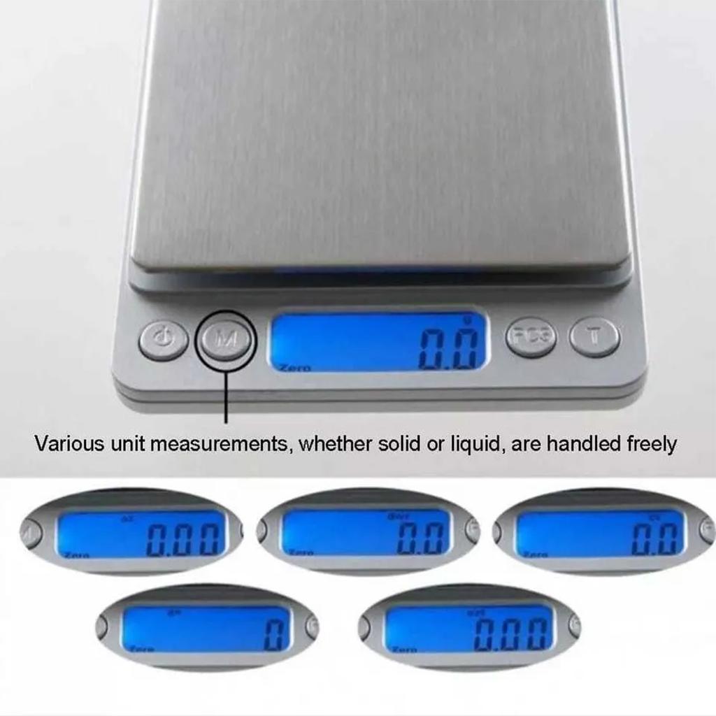 Kitchen Electronic Scale 0.1g High Accuracy Mini Portable LCD Display Digital Food Scale for