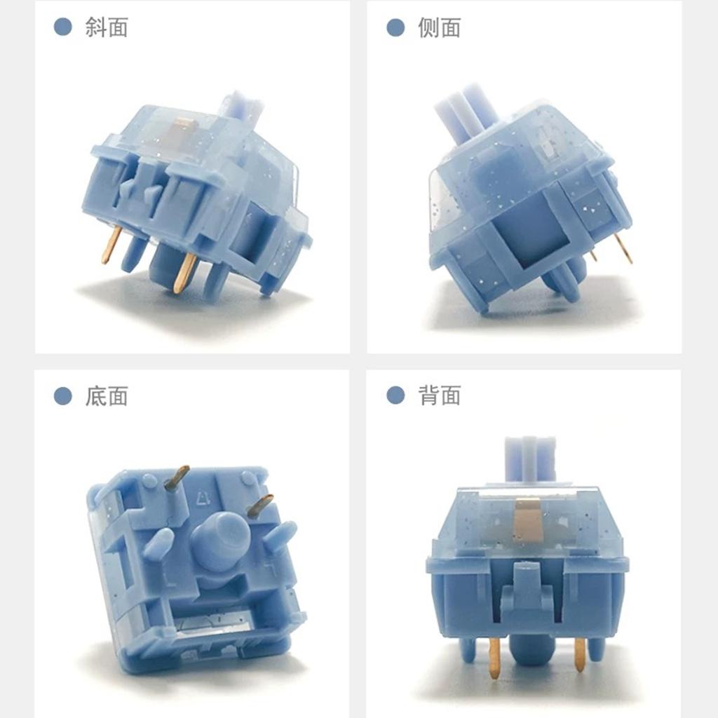 HMX Blue Topa Switch 5-контактный Линейный Кастомный Горячая замена Механическая клавиатура Аксессуары LY Ось 32 гс Заводская смазка Для Mage Studio
