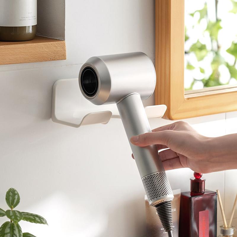 Держатель для фена, настенный органайзер для ванной комнаты, полка для хранения фена, многофункциональные настенные полки для аксессуаров для ванной комнаты