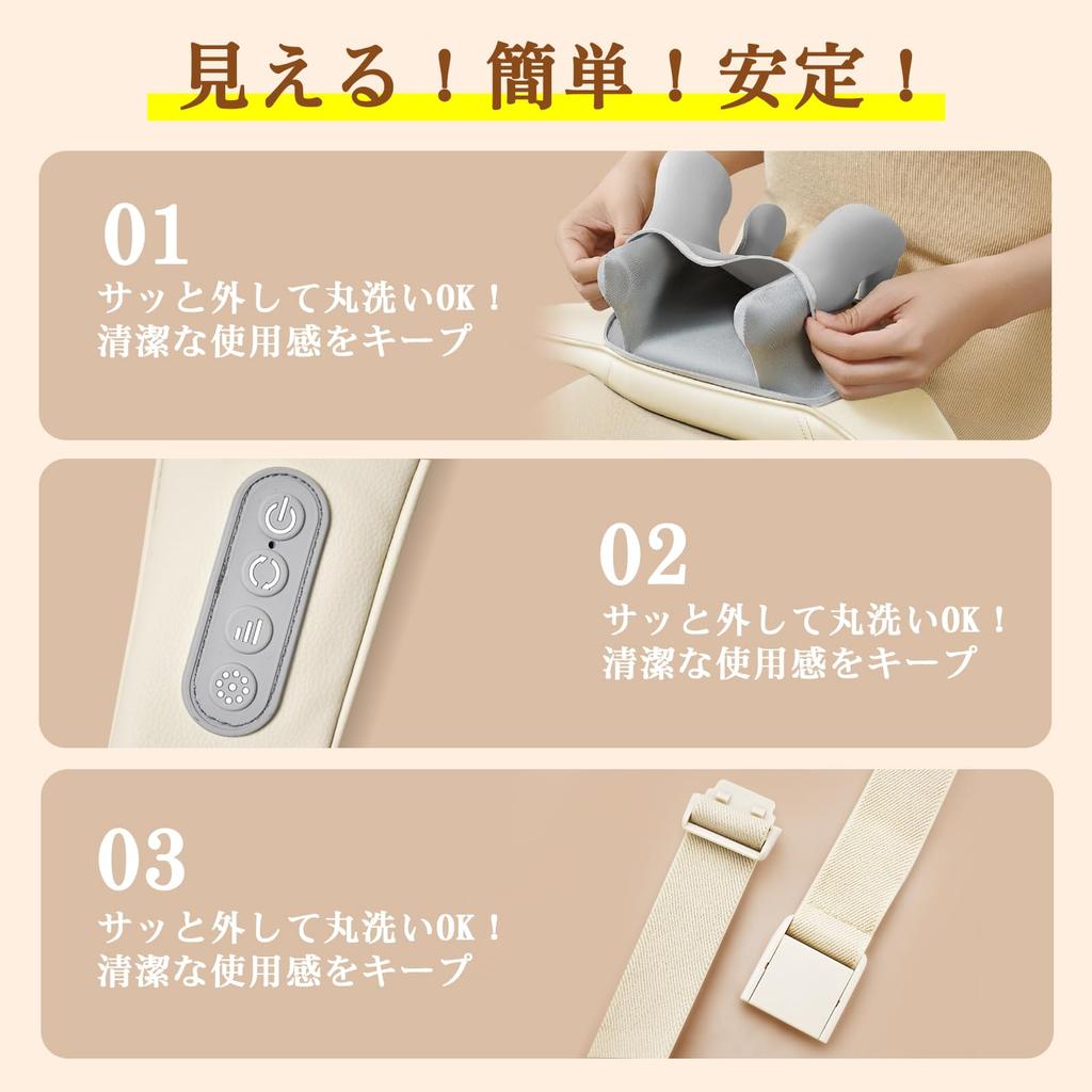 Новое устройство для ухода за шеей и расслабления с функциями нагрева и вибрации для и бедра Беспроводное и перезаряжаемое с двумя режимами и тремя уровнями интенсивности