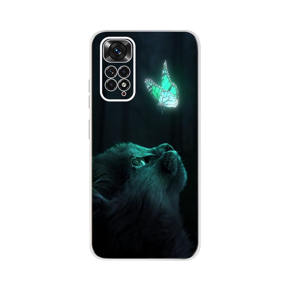 For Xiaomi Redmi Note 11 4G Case Redmi Note 11S Soft Silicone Stylish Painted Cover Case For Xiaomi Redmi 11 11S Note11 S Bumper