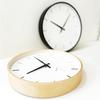 KATOMOKU plywood clock, natural, km-49NA, wall clock with continuous second hand, 30.4cm diameter (quartz clock)