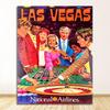 Винтажные настенные крафт-постеры с покрытием, настенные наклейки, домашний декор, фотографии, подарок, Америка, Лас-Вегас, городской туристический плакат, холст, картины