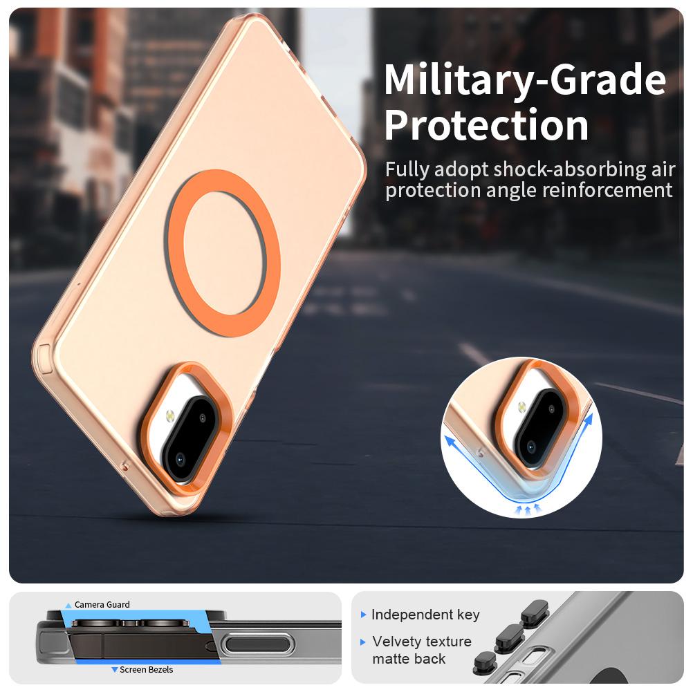 For Samsung Galaxy F06 5G/M06 5G Case Compatible with MagSafe Anti Drop Hybrid Phone Back Cover