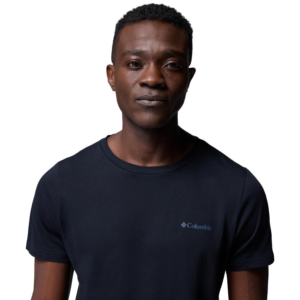 Columbia Мужская черная футболка с графикой Rapid Ridge Back II