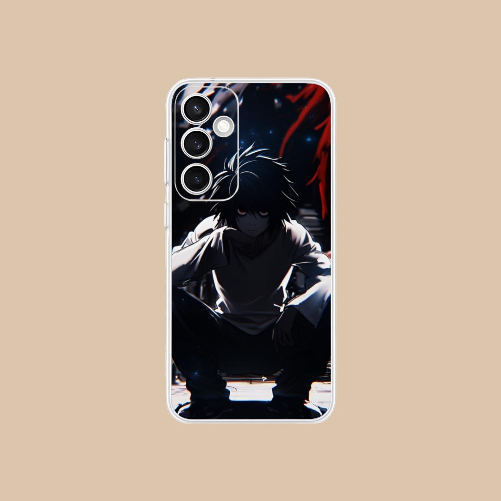 Чехол для мобильного телефона Death Note L Lawliet для Samsung Galaxy S25 S24 S23 S22 S21Plus FE Ультрапрозрачный Цветной Чехол Чехол Красивый