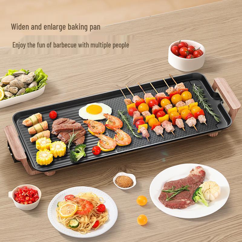 Корейский бездымный электрический гриль для дома, Антипригарный BBQ, Машина для шашлыка, Сковорода для рыбы и стейка