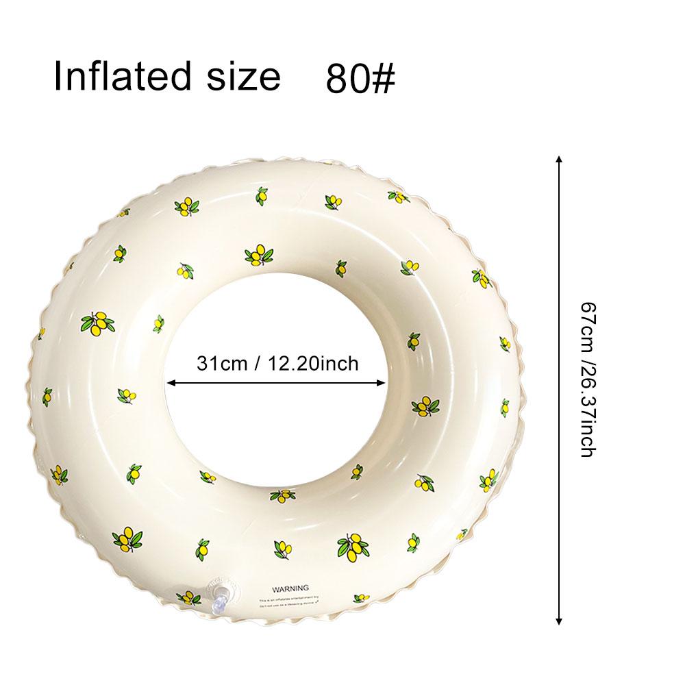 1 шт. Надувной плавательный круг с принтом, круг под мышками, надувной плавающий круг, утолщенный плавательный круг из ПВХ, подходит для бассейна, пляжа