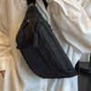 Canvas Casual Bag Women's 2025 Summer New Trendy Messenger Bag Summer Sports Breast Bag Niche Versatile Ins Fanny Pack