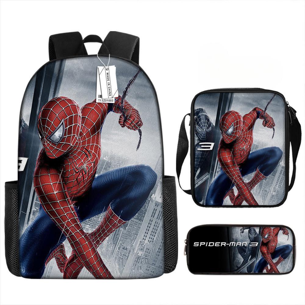 Printed Backpack Cartoon Schoolbag Pencil Bag Bag Shoulder