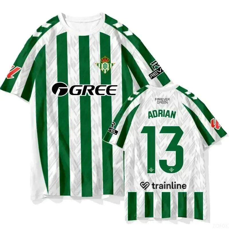 Новая Летняя Футболка для Футбольной Тренировки Игрока Футбольная Форма Взрослые Дети Спортивная Одежда Быстросохнущие Топы Повседневные Футболки Y2K