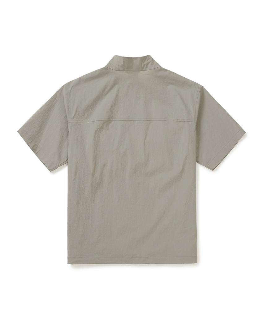 Анорак с коротким рукавом Snowpeak Apparel Root Stand Neck (S25Mmran64) Туманно-серый
