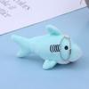 Cute Cartoon Stuffed Plush Shark Pendant Key Chain Ring Doll Toys For Kids Gifts