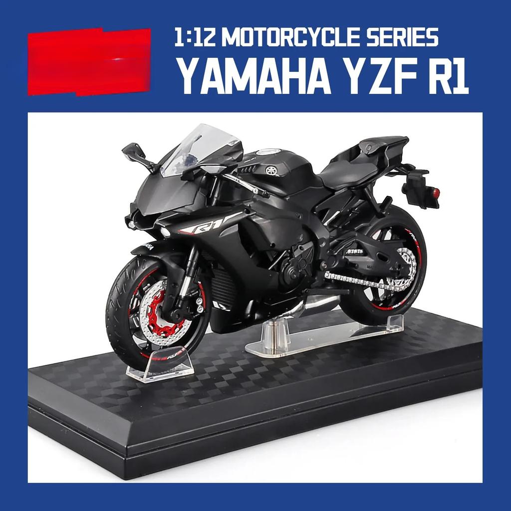 Масштаб 1/12 Модель мотоцикла Литой металл с пластиковыми деталями Мотоцикл 2020 YAMAHA YZF-R6