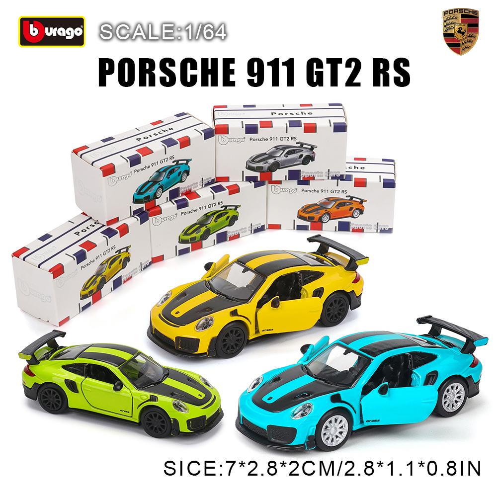 Ббураго 1:64 Модель автомобиля Porsche 911 Gt2 Turbo S Коллекция Детский Рождественский Подарок Игрушки Для Мальчиков Ferrari Lamborghini Benz Volkswagen