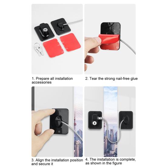 Набор дверных замков холодильника с ключами, защита от детей, инструменты не нужны, безопасность холодильника