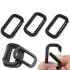 10 шт. Кемпинговые карабины, Походные застежки, Прочные пряжки, Компактные портативные многофункциональные сверхпрочные брелоки, Металлические квадратные карабины