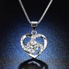 1 Carat Mozzarella Diamond Necklace Collarbone Chain Four-claw Moissanite Pendant