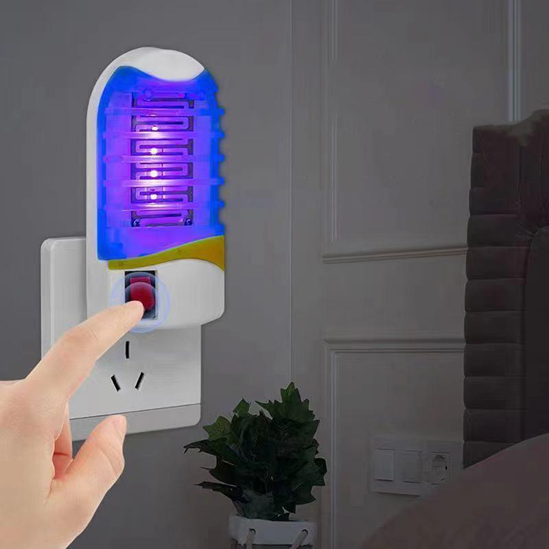 Синий Свет Электрическая Лампа-Уничтожитель Комаров Для Дома, Вставляемая в Розетку, Лампа-Репеллент от Комаров, Хлопушка, Ловушка для Мух