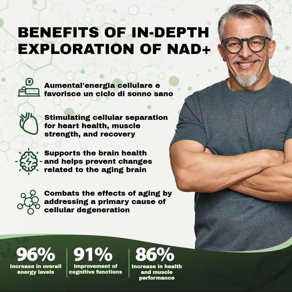 Windboss NAD+ Липосомальный NR 900 мг с Кверцетином, Транс-ресвератролом и NMN - Усиленная Энергия и Концентрация N01