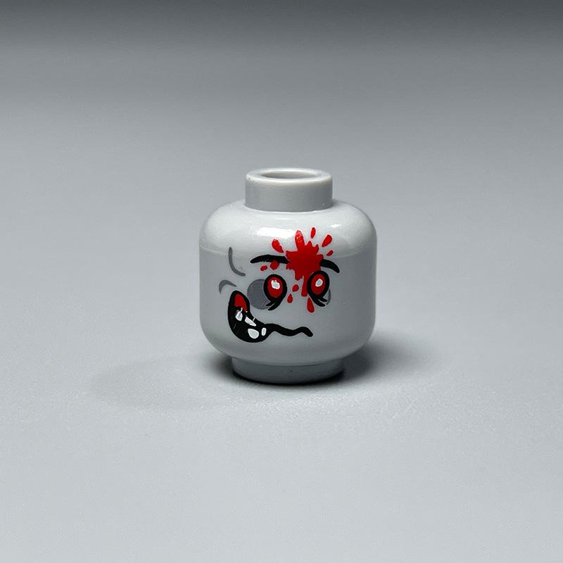 Набор голов минифигурок из строительных блоков – Выражения лиц в жёлтом