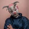Bell Evil Clown Mask Halloween Mask Devil Horror Scary Clown Head Latex Joker Decor Unisex Masquerade Party Cosplay Costume Prop