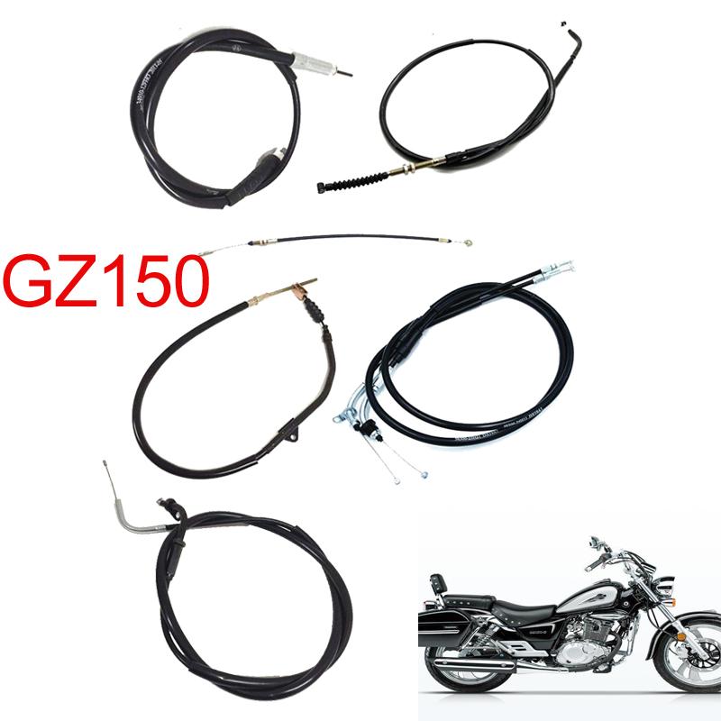 For Suzuki Haojue Qingqi GZ150 GZ125HS Customs 150 Motorcycle Control Cables Throttle Brake Choke Clutch Speedometer Cable Wire