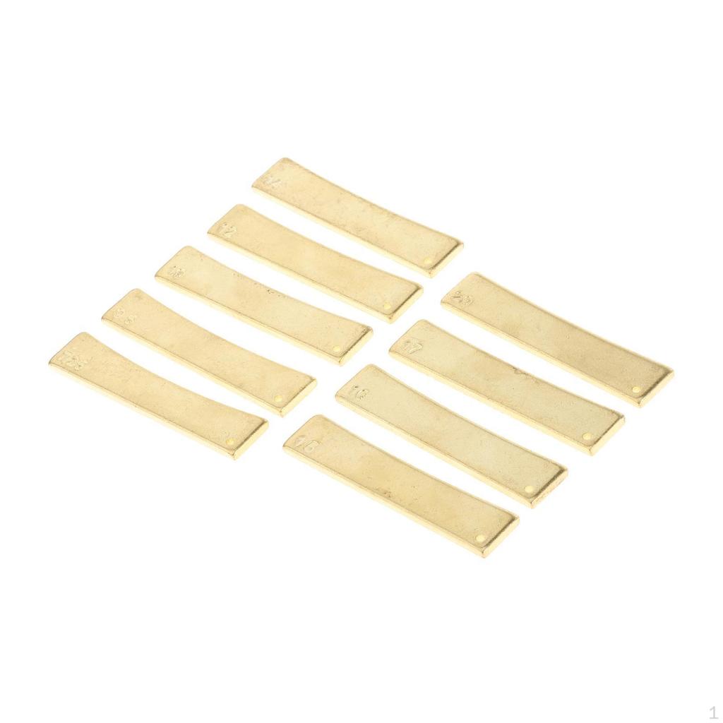 9pcs of Brass Fretboard Press Caul Inserts Electric Guitar Repair Tool Musical Instrument Accessory