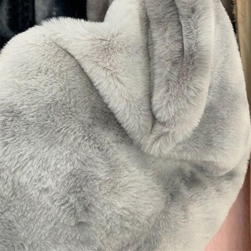 100*165cm Imitation Rabbit Fur Fabric Rainbow Plush Fur Flocking Fabric For Handmade Garment Bags Quilting Sew Clothes Toys