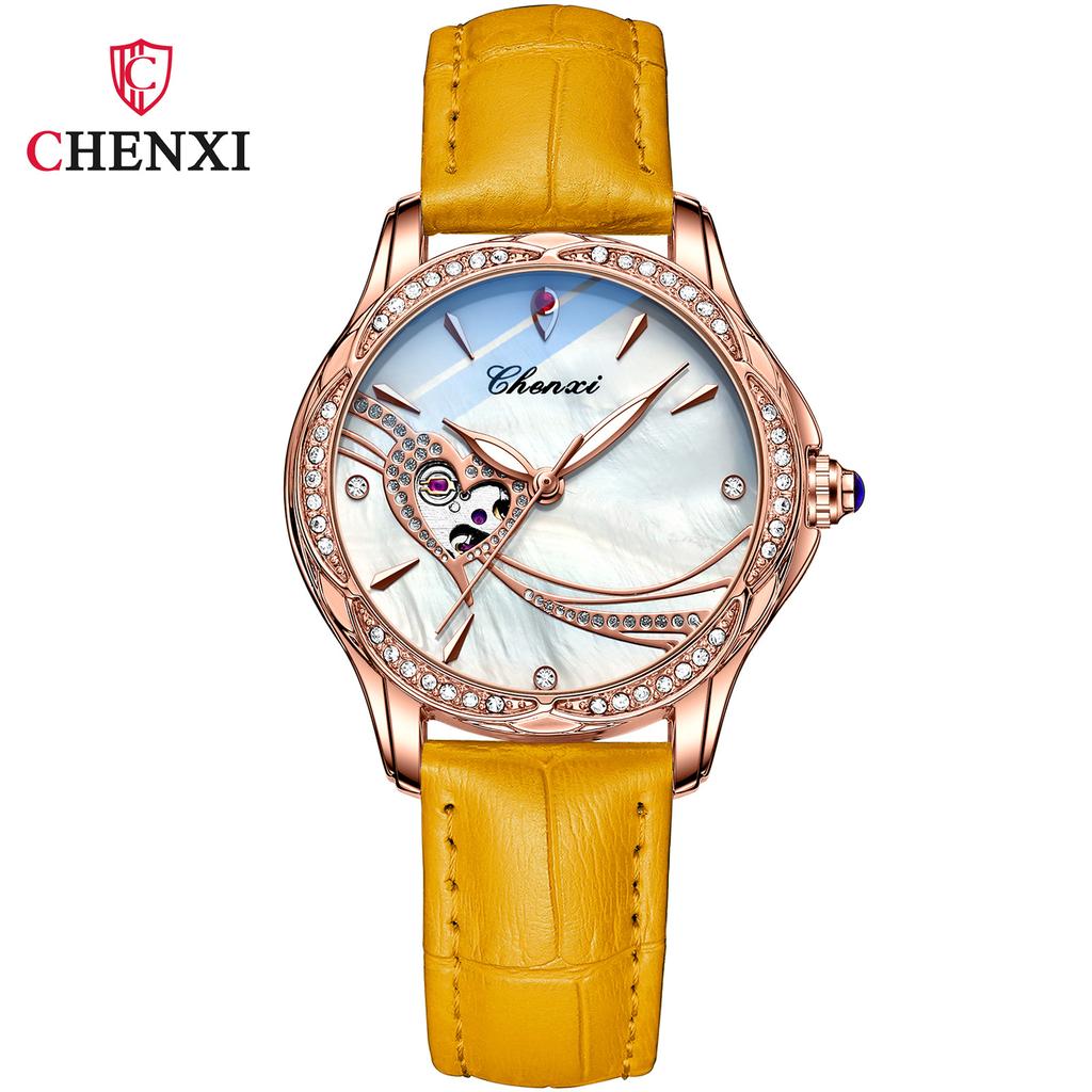 Новые роскошные женские часы высшего бренда с коробкой, водонепроницаемые автоматические модные женские механические часы