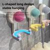 2Pcs Removable Vacuum Double Hooks Traceless Wall Hanger Shower Hooks  Behind the Door