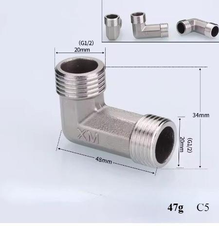 201 Stainless Steel 1/2" 3/4" BSP Male Female Thread Reducing Elbow Tee Coupler Butt Joint Plumbing Fittings
