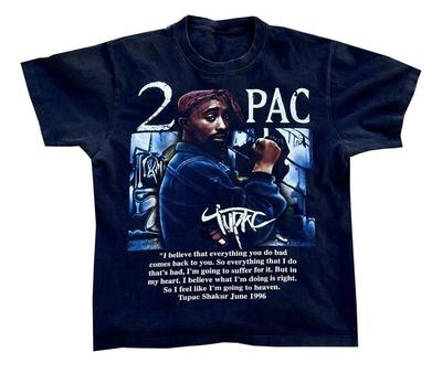 НОВАЯ Черная футболка 2Pac Tupac Shakur 1996 Размер S-5XL Редкий Перепечаток Унисекс Футболка