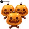 Halloween Pumpkin Inflatable Aluminum Foil Balloon Standing Pumpkin Balloon Happy Halloween Party Decoration Supplies