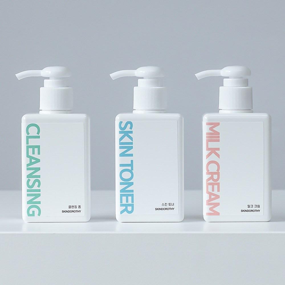 Skin Dorothy Очищающая пенка для кожи Тонер Молочный крем Увлажняющий базовый набор из 3 предметов, 2 набора