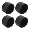4 шт. Защитные накладки на ножки стула 60 мм Пластиковые противоскользящие круглые чехлы-защита для ножек мебели для паркетных полов