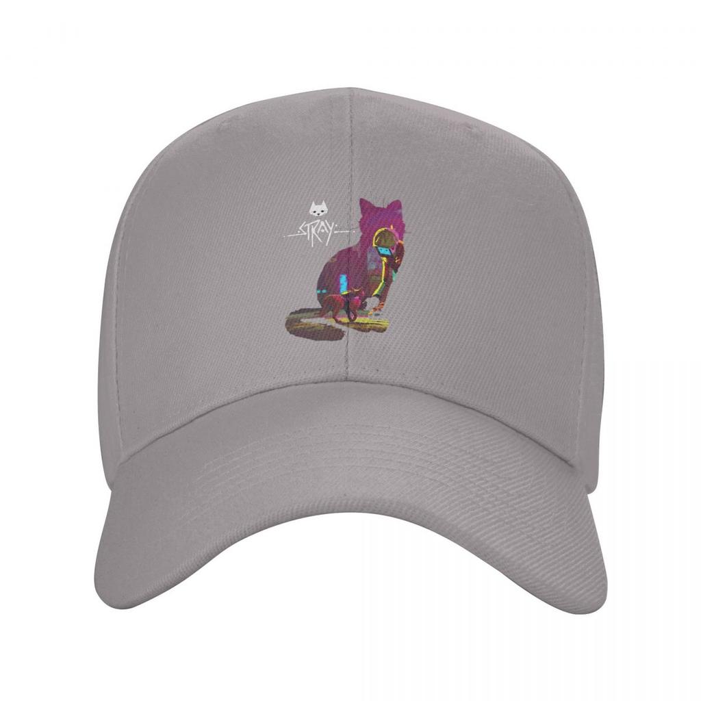 Игра Stray Логотип-силуэт кота Бейсболки Snapback Мужские Женские Шляпы Повседневная Кепка Хип-Хоп Бейсболка Кепка