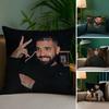 Горячий Крутой Певец D-Drake Наволочка На Заказ Печатный Матовый Флисовый Подушка, Нежное Прикосновение к Коже Ребенка, Экологически Чистая Сублимационная Подушка