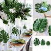 2Pcs Artificial Tropical Monstera Leaves Wedding Party Home Table Decoration