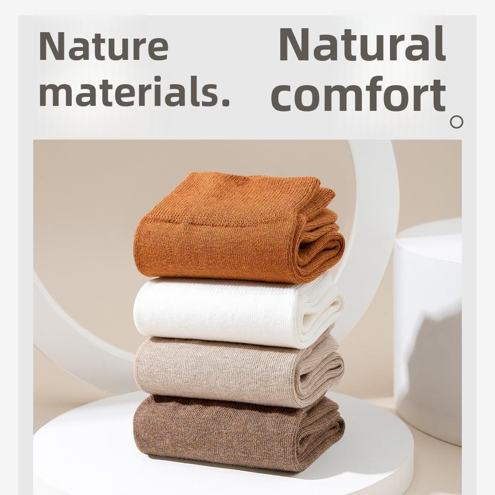 5 пар мужских носков из чистого хлопка для отдыха и спорта на весну и осень, впитывающие пот, дышащие, трубчатые носки