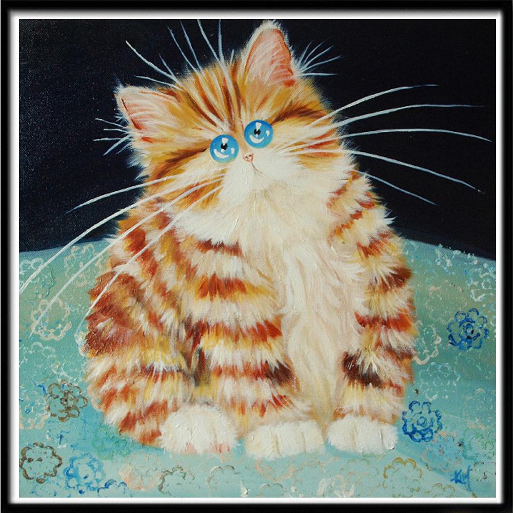 5D Diamond Painting Diy Cross Stitch Embroidery Complete Kit Cat Diamond Painting Home Wall Decoration Handmade Holiday Gifts