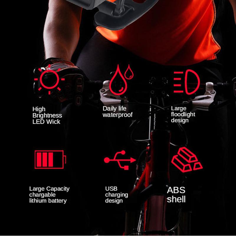 Bike Night Lighting Headlights USB Charging Mountain Bikes Wireless Horn Lights Outdoor Cycling Equipment