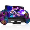 Switch Controller 7 Color RGB Light Portable Mode Controller for Nintendo Switch Grip Controller Gyro Sensor Vibration Continuous Fire Wired