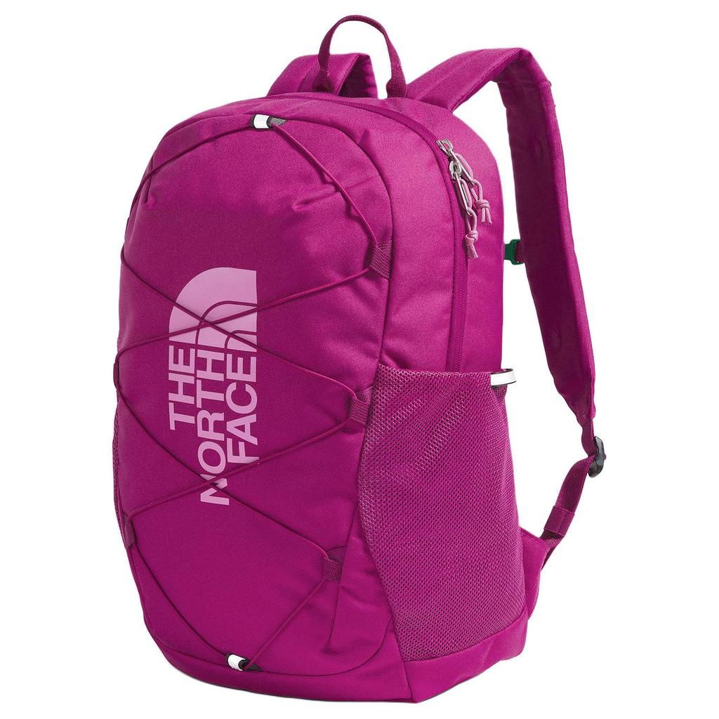 The North Face Jester 24.6L Logo Zipper Outdoor Backpack Recycled Polyester Deep Mulberry And Dragon Fruit Kids backpack NF0A52VY0OX