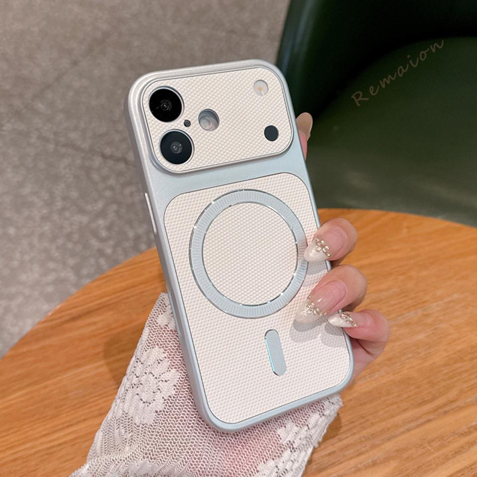 Магнитный чехол для телефона для iPhone 17 11 12 13 14 15 16 17 Pro Max Magsafe Официальная зарядка Ударопрочный защитный чехол
