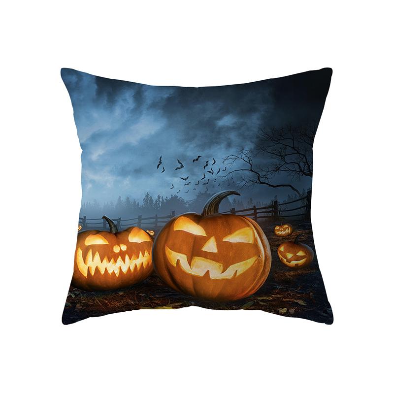 Ужас Хэллоуин Тема Ужас Тыква Волшебник Принт Шаблон Чехлы для подушек Главная Гостиная Диван Украшение Подушка Наволочка