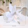 Сетчатая ткань Искусственные Рождественские Цветы DIY Искусственный Цветок Цветочный Рождественская Елка Подвеска Украшение для Рождественской Елки